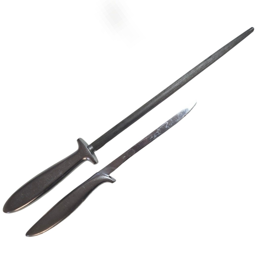 Vintage Gerber Legendary Blades Gungnir Honing Steel Durendal Carving Knife Set